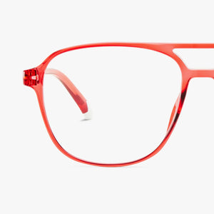 BARNER | Brad | Blue Light Glasses | Glossy Radiant Red - LONDØNWORKS