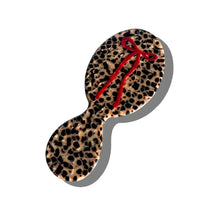 Load image into Gallery viewer, SOLAR ECLIPSE | Hand-painted Compact Leopard Bow 2-1 Perfect Daily Brush