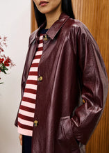 Load image into Gallery viewer, FRNCH | Halimi Trench Coat | Bordeaux - LONDØNWORKS