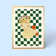 Load image into Gallery viewer, ELEANOR BOWMER | A4 Print | Checkerboard Goddess