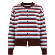 Load image into Gallery viewer, FRNCH | Shibuya Cardigan &amp; Scarf Set | Red Multi