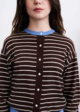 Load image into Gallery viewer, FRNCH | Kastro Cardigan &amp; Scarf Set | Ice Brown