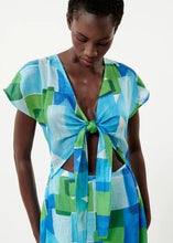 Load image into Gallery viewer, FRNCH | Coraly Dress | Geo Blue - LONDØNWORKS