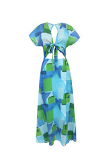 Load image into Gallery viewer, FRNCH | Coraly Dress | Geo Blue - LONDØNWORKS