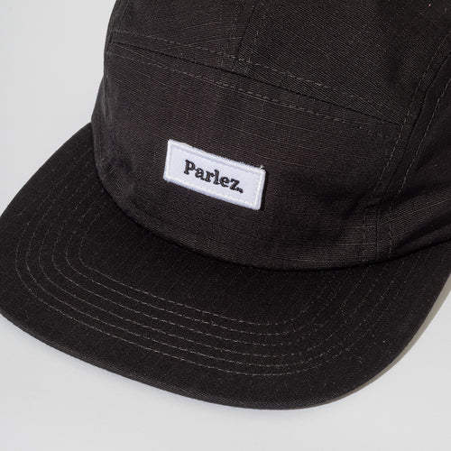 PARLEZ | Cover 5 Panel Cap | Black