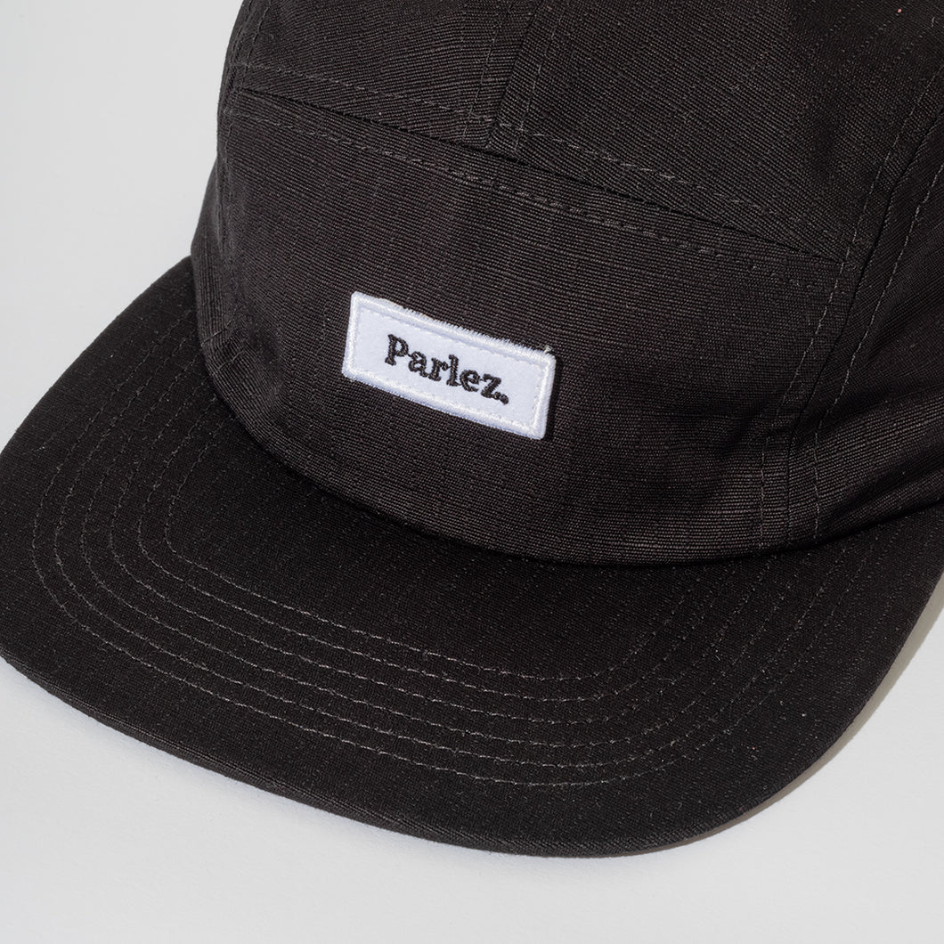 PARLEZ | Cover 5 Panel Cap | Black