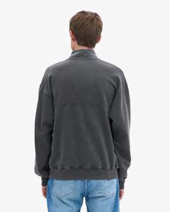 COLORFUL STANDARD | Classic Organic Quarter Zip Hood | Faded Black