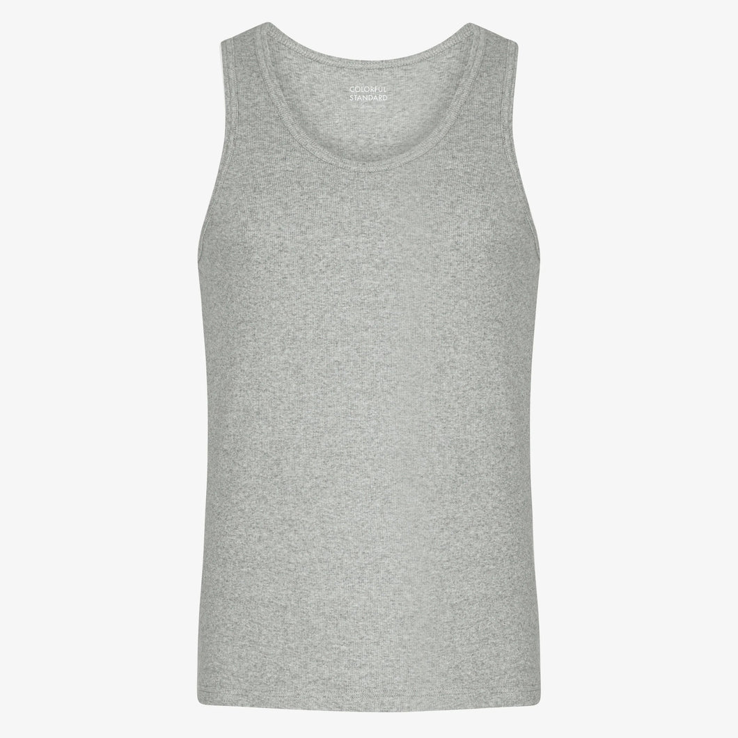 COLORFUL STANDARD | Organic Rib Tank Top | Heather Grey - LONDØNWORKS