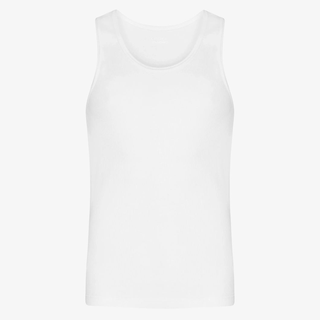 COLORFUL STANDARD | Organic Rib Tank Top | Optical White - LONDØNWORKS
