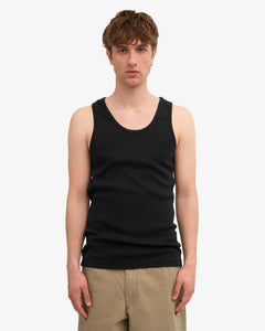 COLORFUL STANDARD | Organic Rib Tank Top | Deep Black - LONDØNWORKS
