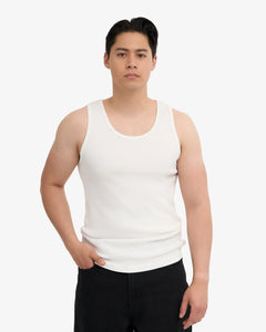 COLORFUL STANDARD | Organic Rib Tank Top | Optical White - LONDØNWORKS