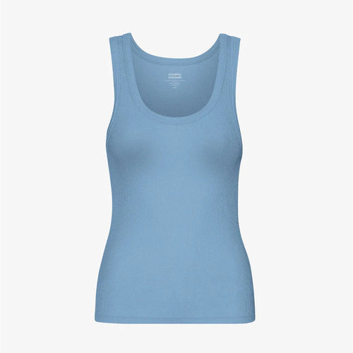 COLORFUL STANDARD | Women Organic Rib Tank Top | Seaside Blue