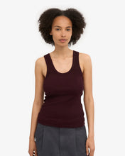 Load image into Gallery viewer, COLORFUL STANDARD | Women Organic Rib Tank Top | Oxblood Red