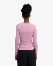 Load image into Gallery viewer, COLORFUL STANDARD | Women Organic Rib Long Sleeve T Shirt | Cherry Blossom