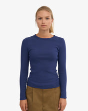 Load image into Gallery viewer, COLORFUL STANDARD | Women Organic Rib Long Sleeve T Shirt | Marine Blue - LONDØNWORKS