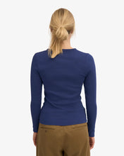 Load image into Gallery viewer, COLORFUL STANDARD | Women Organic Rib Long Sleeve T Shirt | Marine Blue - LONDØNWORKS