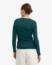 Load image into Gallery viewer, COLORFUL STANDARD | Women Organic Rib Long Sleeve T Shirt | Ocean Green - LONDØNWORKS