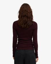 Load image into Gallery viewer, COLORFUL STANDARD | Women Organic Rib Long Sleeve T Shirt | Oxblood Red - LONDØNWORKS