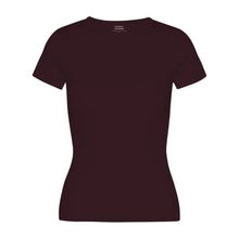 Load image into Gallery viewer, COLORFUL STANDARD | Women Organic Rib Short Sleeve T Shirt | Oxblood Red