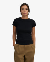 Load image into Gallery viewer, COLORFUL STANDARD | Women Organic Rib Short Sleeve T Shirt | Deep Black