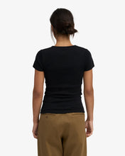 Load image into Gallery viewer, COLORFUL STANDARD | Women Organic Rib Short Sleeve T Shirt | Deep Black