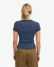 Load image into Gallery viewer, COLORFUL STANDARD | Women Organic Rib Short Sleeve T Shirt | Petrol Blue