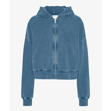 Load image into Gallery viewer, COLORFUL STANDARD | Organic Crop Zip Hood | Faded Indigo