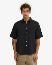 Load image into Gallery viewer, COLORFUL STANDARD | Linen SS Shirt | Deep Black - LONDØNWORKS