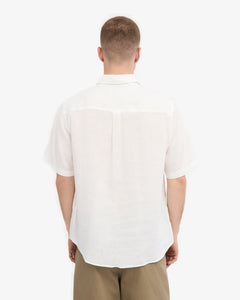 COLORFUL STANDARD | Linen SS Shirt | Optical White - LONDØNWORKS