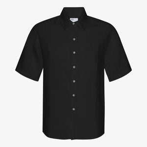 COLORFUL STANDARD | Linen SS Shirt | Deep Black - LONDØNWORKS