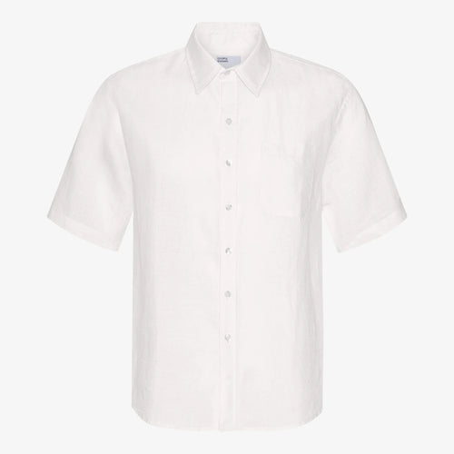 COLORFUL STANDARD | Linen SS Shirt | Optical White - LONDØNWORKS