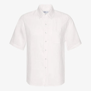 COLORFUL STANDARD | Linen SS Shirt | Optical White - LONDØNWORKS