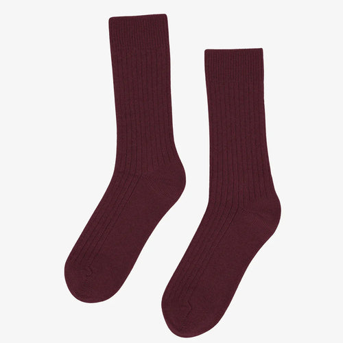 COLORFUL STANDARD | Merino Wool Blend Sock | Oxblood Red