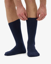 Load image into Gallery viewer, COLORFUL STANDARD | Merino Wool Blend Sock | Navy Blue - LONDØNWORKS