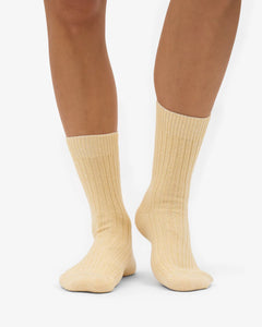 COLORFUL STANDARD | Merino Wool Blend Sock | Soft Yellow