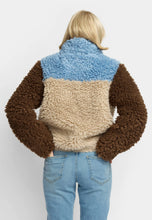 Load image into Gallery viewer, SELFHOOD | 77319 Chunky Block Teddy Jacket | Blue