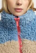 Load image into Gallery viewer, SELFHOOD | 77319 Chunky Block Teddy Jacket | Blue
