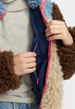 Load image into Gallery viewer, SELFHOOD | 77319 Chunky Block Teddy Jacket | Blue