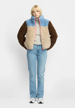 Load image into Gallery viewer, SELFHOOD | 77319 Chunky Block Teddy Jacket | Blue