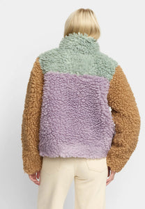 SELFHOOD | 77319 Chunky Block Teddy Jacket | Mint