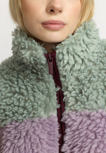 SELFHOOD | 77319 Chunky Block Teddy Jacket | Mint