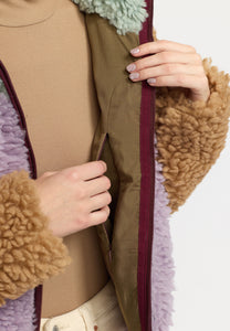 SELFHOOD | 77319 Chunky Block Teddy Jacket | Mint