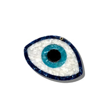 Load image into Gallery viewer, SOLAR ECLIPSE | Hand-painted Evil Eye Compact Mirror