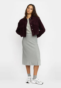 SELFHOOD | 33100 Cropped Shirt | Burgundy