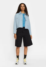 Load image into Gallery viewer, SELFHOOD | 33103 Cropped Shirt Jacket | Blue