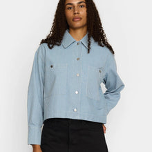 Load image into Gallery viewer, SELFHOOD | 33103 Cropped Shirt Jacket | Blue