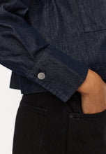 Load image into Gallery viewer, SELFHOOD | 33104 Cropped Shirt Jacket | Navy