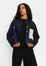 Load image into Gallery viewer, SELFHOOD | 33104 Cropped Shirt Jacket | Navy