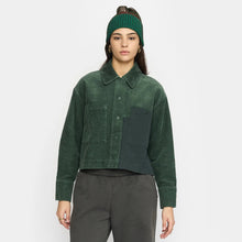 Load image into Gallery viewer, SELFHOOD | 33116 Cropped Shirt Jacket | Green - LONDØNWORKS