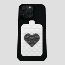 Load image into Gallery viewer, STICKYBESTIE | Double Heart Bestie | White &amp; Black